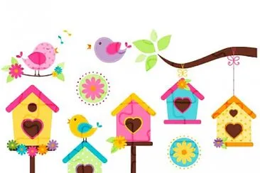 Pajaritos en sus Casitas jigsaw puzzle