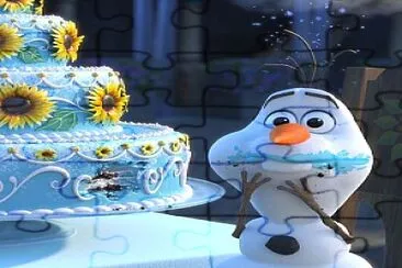 Olaf comendo fora da hora jigsaw puzzle