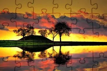 soleil couchant jigsaw puzzle