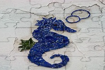 Mosaic seahorse