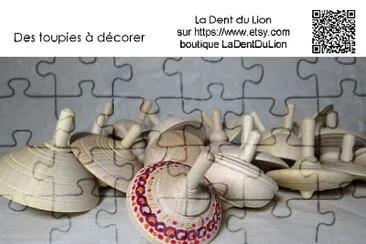 פאזל של Nouvelles toupies Ã  dÃ©corer   La Dent du Lion