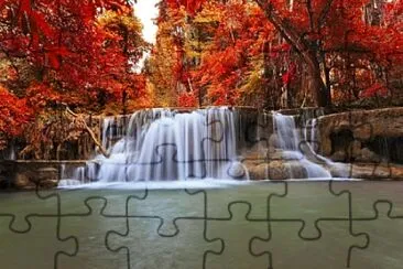 Cascada forestal jigsaw puzzle