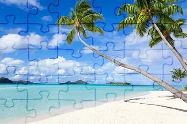 Tropical beach jigsaw puzzle