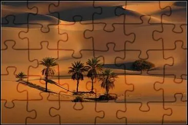 Desert palm trees jigsaw puzzle