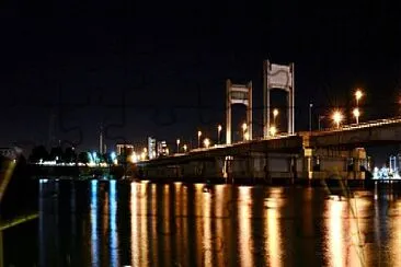 A ponte do Rio SÃ£o Francisco na noite. jigsaw puzzle