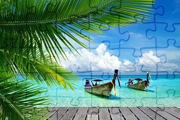 Beach boats jigsaw puzzle