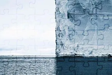 Square iceberg jigsaw puzzle