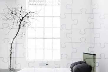 Minimalist futon jigsaw puzzle