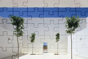 Minimalist internal patio jigsaw puzzle