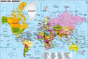 Mapa del mundo jigsaw puzzle