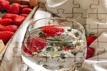 Strawberry and camomille water jigsaw puzzle