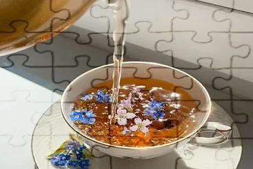 Flowery tea jigsaw puzzle