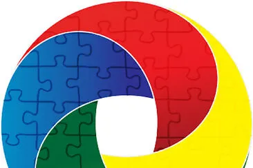 colorido jigsaw puzzle