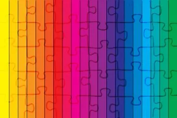 colorido jigsaw puzzle