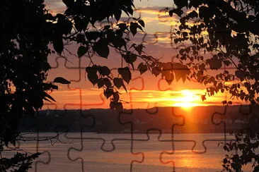 Another peaceful sunset on the river jigsaw puzzle