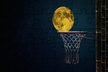 Basquete com a Lua jigsaw puzzle