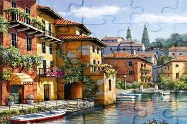 toscana pueblo jigsaw puzzle