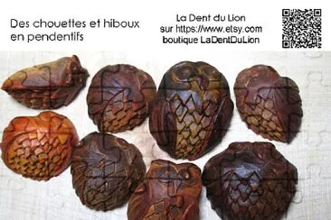 Pendentifs chouettes et hiboux, La Dent du Lion