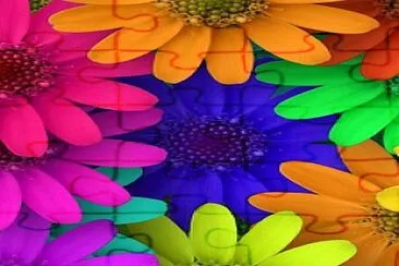 Flores Neon jigsaw puzzle