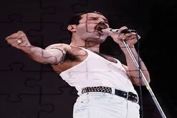 Freddie Merdury de Queen jigsaw puzzle