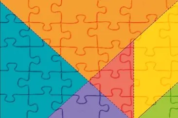 colorido jigsaw puzzle