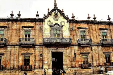 פאזל של Palacio de Gobierno en Morelia, Michoacan.