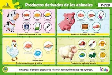 פאזל של Animales y sus derivados