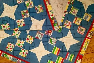 Star   Nine-Patch Baby Quilt jigsaw puzzle