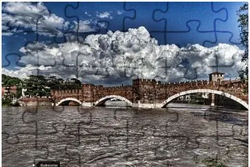 nuvole a castelvecchio verona jigsaw puzzle