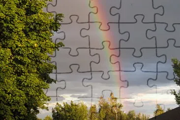 Double rainbow jigsaw puzzle