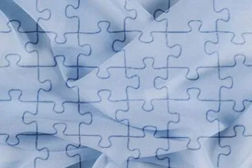 Blue jigsaw puzzle