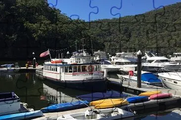 Boats at Berowra Waters, NSW jigsaw puzzle