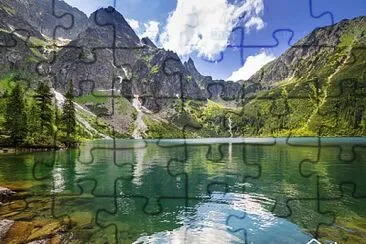 lac dans les Tatras Pologne jigsaw puzzle