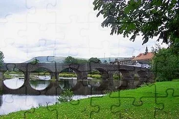 Bridge on the River Wye, Builth Wells jigsaw puzzle