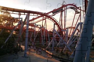 Knotts Roller Coaster jigsaw puzzle