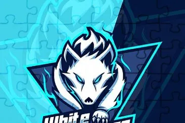 פאזל של white wolves