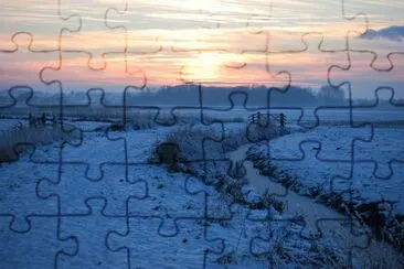 FROZEN MARSHES IN NORFOLK