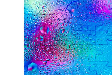 פאזל של colourful raindrops