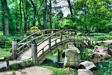 פאזל של Puente jardÃ­n japonÃ©s