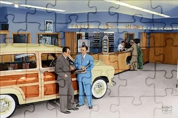 1950 Ford dealership jigsaw puzzle