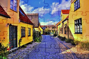 Calle en Dinamarca jigsaw puzzle