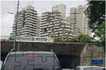 פאזל של intervenÃ§Ã£o militar