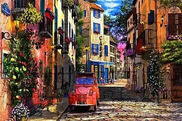 Calles francesas jigsaw puzzle