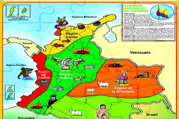 פאזל של Regiones Naturales de Colombia