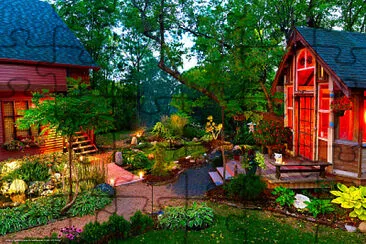 Casas con jardÃ­n jigsaw puzzle