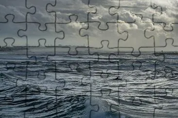 a stormy beach jigsaw puzzle