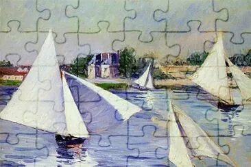 Caillebotte voiles jigsaw puzzle