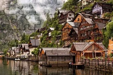 פאזל של Hallstatt-Austria