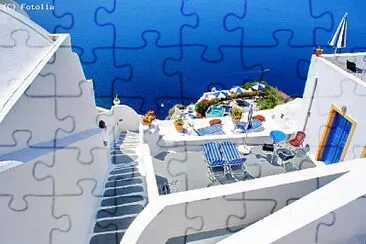 GrÃ¨ce blanc et bleu jigsaw puzzle