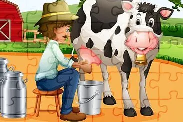 El trabajo en el campo jigsaw puzzle